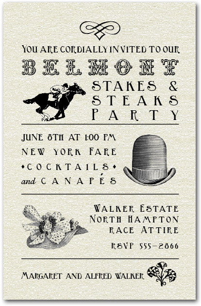 Belmont Stakes Billboard Party Invitations