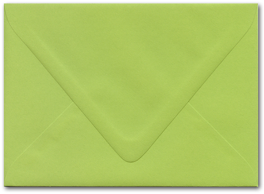 Sour Apple Green Envelopes 5 x 7 inches