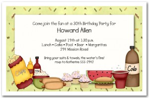 Barbeque Fixings Company Party Invitations