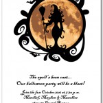 Full Moon Witching Hour Halloween Invitation