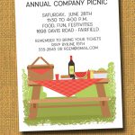 Picnic Table Summer Company Party Invitations at Announcingit.com