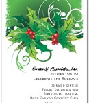 Holly Christmas Invitations