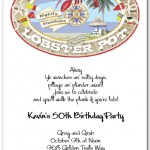 Lobster & Clambake Seafood Sign Invitation