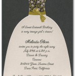 Savannah Diecut Party Dress Invitations