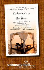 Summer Beach Cabana Party Invitations at Announcingit.com