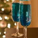 Blue Sparkling Star Champagne Cocktails