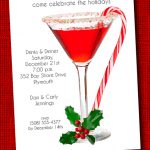 Candy Cane Martini Holiday Party Invitations at Announcingit.com