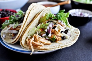 Crock Pot Beer Chicken Tacos