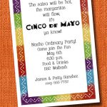 Zigzag Mexican Fiesta Party Invitations