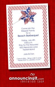 Patriotic Stars and Stripes Pinwheel Party Invitations at Announcingit.com