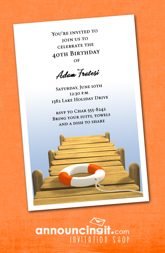 Dock Party Invitations 6