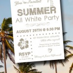 Summer White Party Invitations from Announcingit.com