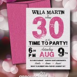 Grunge-hot-pink-birthday-party-invitations