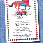 Painted Horse Belmont Stakes Party Invitations – Announcingit.com