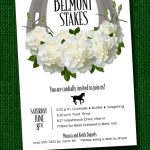 Horseshoe & White Carnation Belmont Stakes Invitations – Announcingit.com