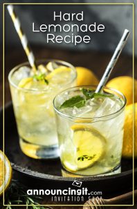 Hard Lemonade Recipe - Perfect for a party or a day by the pool | Announcingit.com