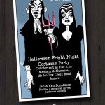 Goth Couple Halloween Party Invitations