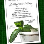 Silver Mint Julep Cup Kentucky Derby Party Invitations