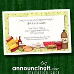 Barbecue Fixings Graduation Party Invitations at Announcingit.com