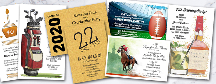 custom printed party invitations