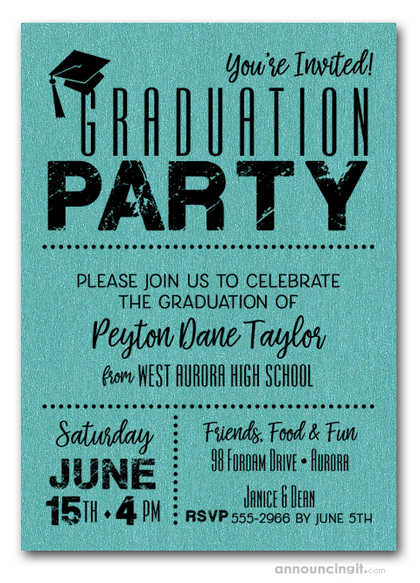Graduation Party Invitations Who Do You Invite When Do You Mail Them
