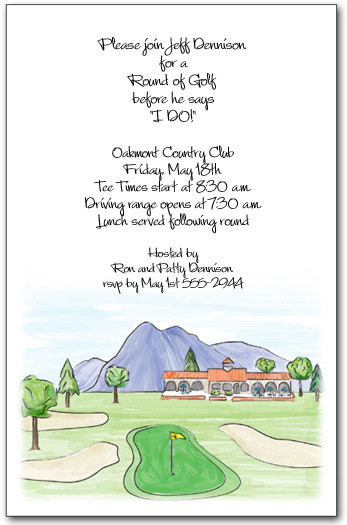 Golf Clubhouse Invitations, Golf Outing Invitations, Golfing Invitations