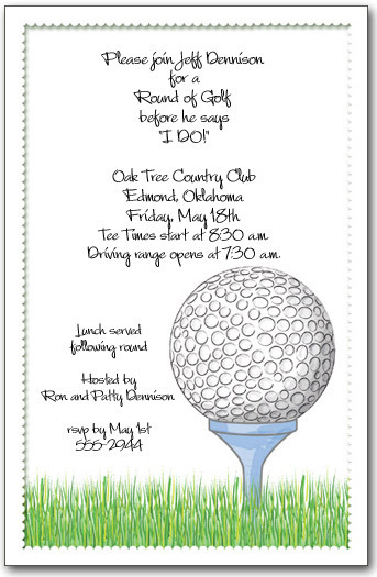 Golf Ball & Tee Invitations, Golf Outing Invitations, Golfing Invitations