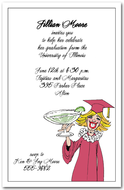 Funny Graduation Invitations Sayings 7