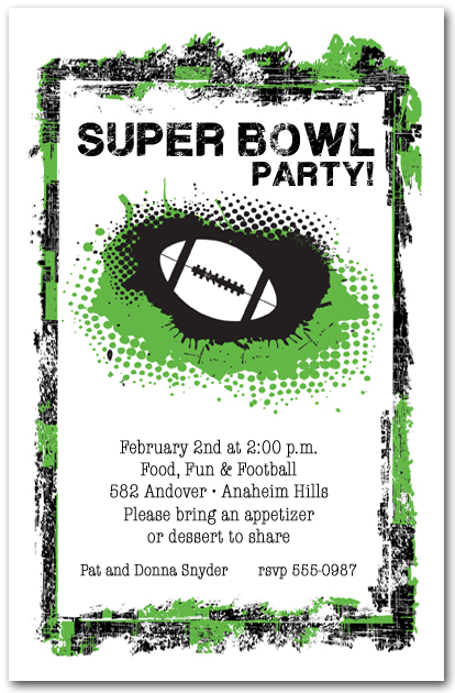 Super Bowl Party Invitations 5