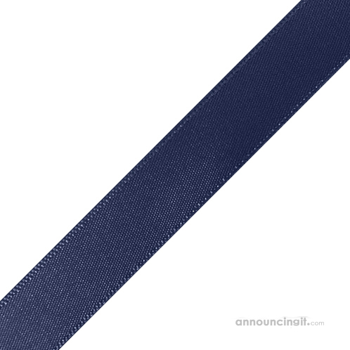 Pre-Cut Satin Ribbon, 1-3/4 x 1-1/2 Inches, Blue, Pack of 25